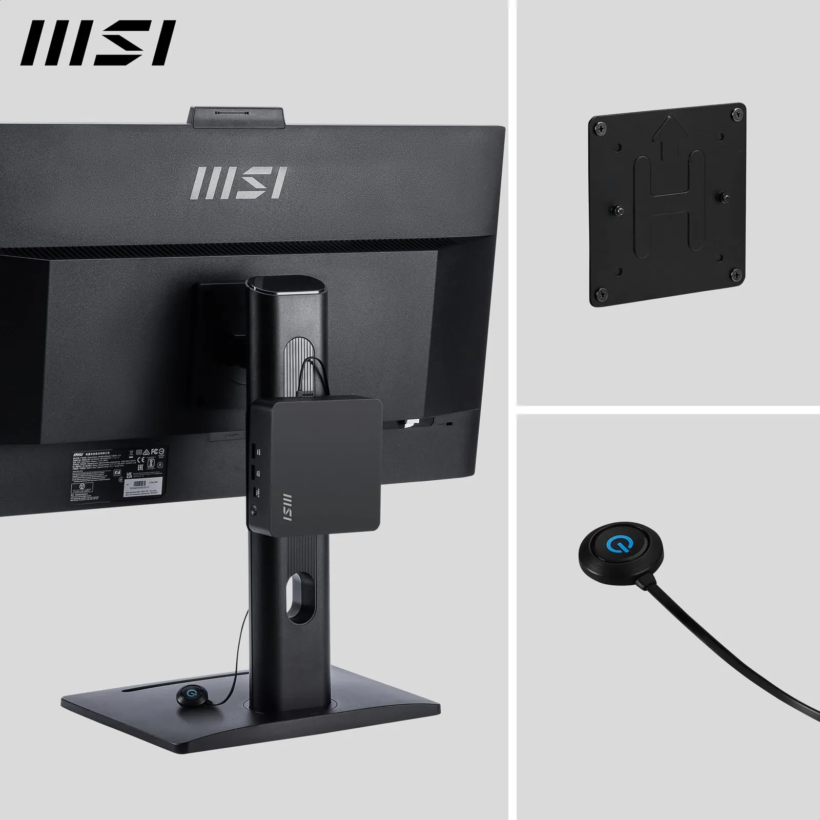 MSI Cubi NUC AI 1UMG-023DE Mini-PC — taga- või küljevaade