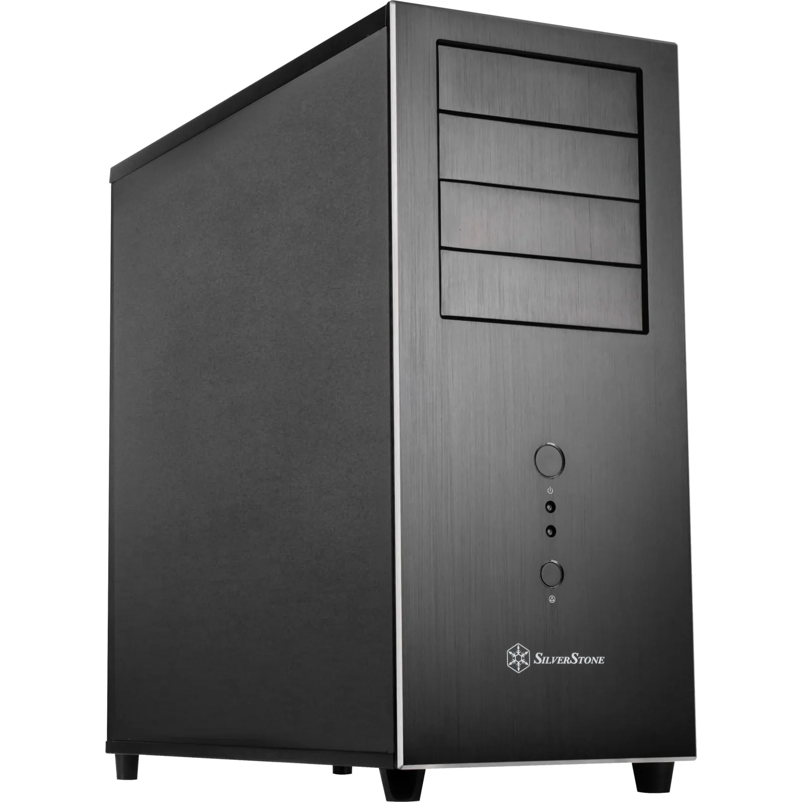 SilverStone Temjin TJ04B-E Midi Tower Arvutikorpus — peamine toote vaade