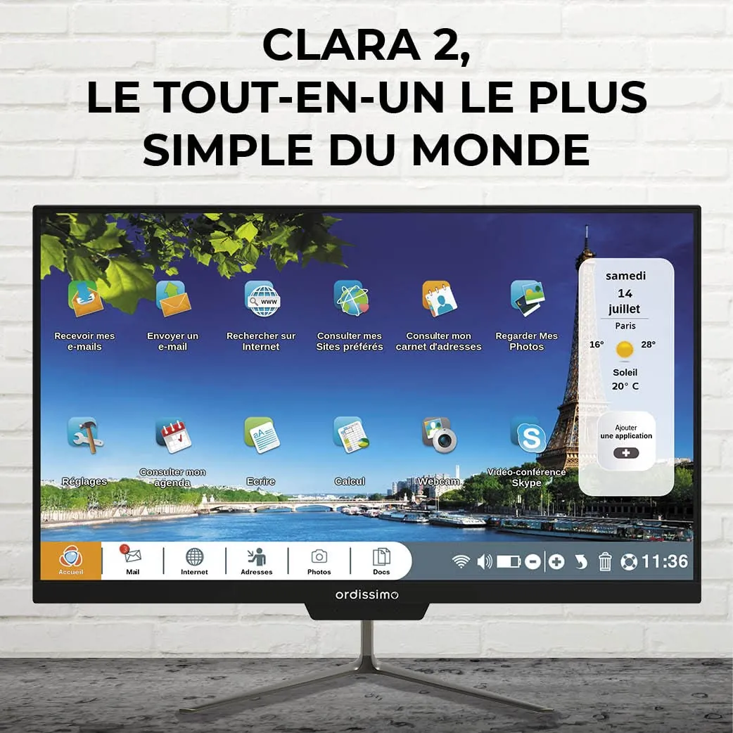 ORDISSIMO Clara 2 All-in-One arvuti eakatele — kasutuskontekst