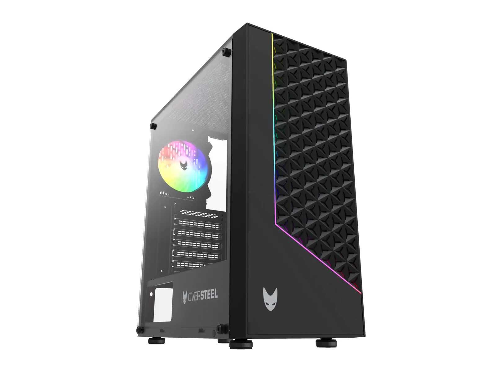 Oversteel Iridium Gaming PC korpus – ATX, mATX, ITX — peamine toote vaade