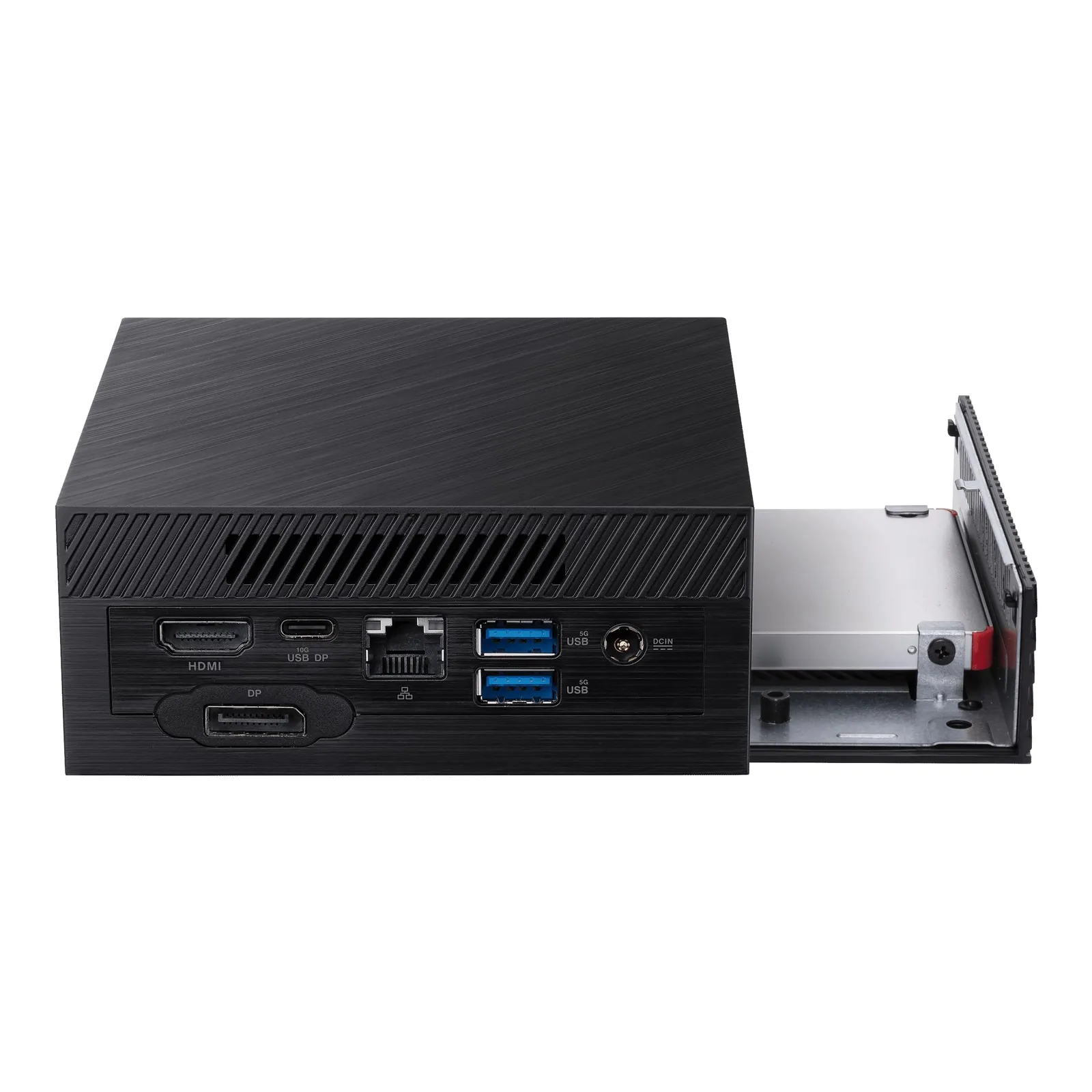 ASUS PN53-S5026MDS1 Mini-PC Ryzen 5 — taga- või küljevaade
