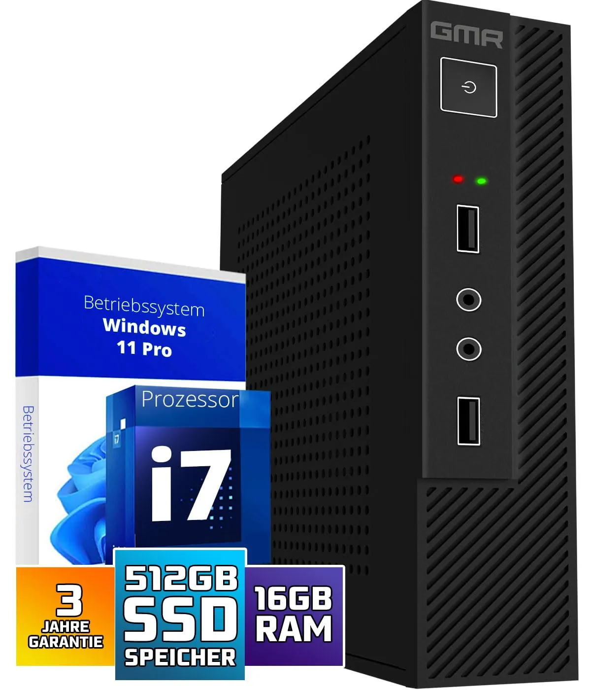 GMR Ultra Smart Mini i7 kontorikompuuter — peamine toote vaade