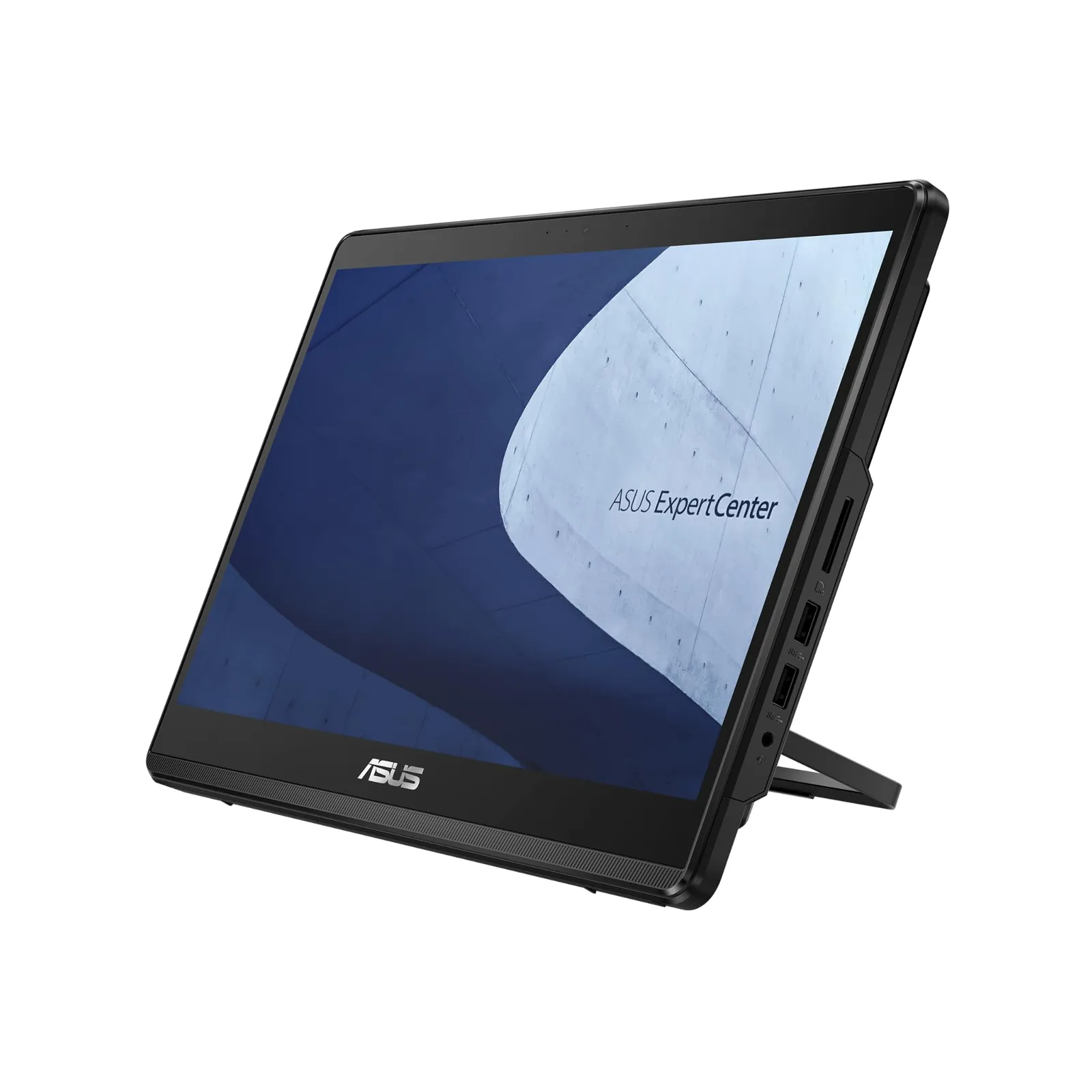 ASUS ExpertCenter E1 AiO E1600WKAT-BMR106X kõik-ühes arvuti — eestvaade ja pordid