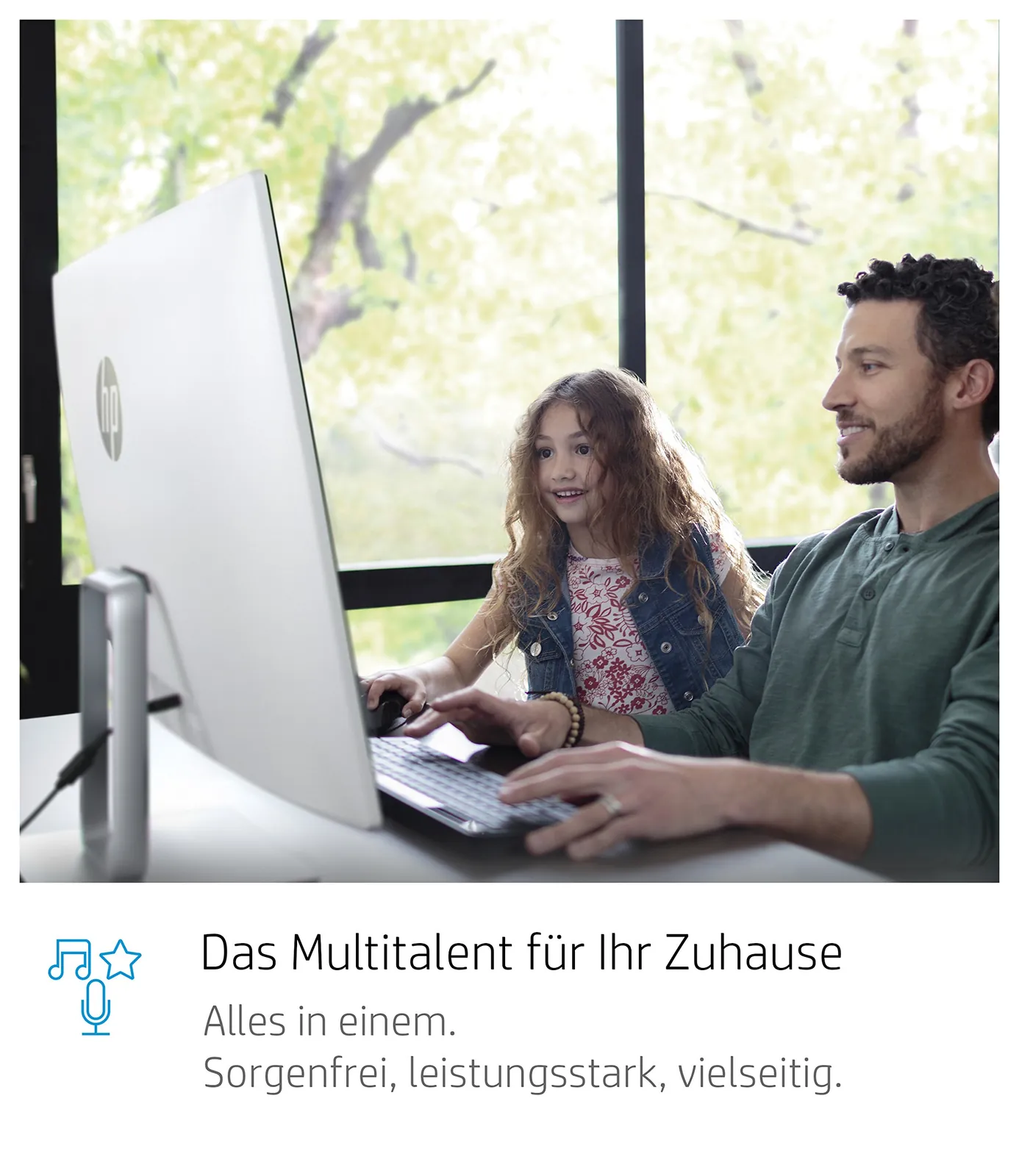 HP 27-r052ng All-in-One lauaarvuti — lähivaade detailidele