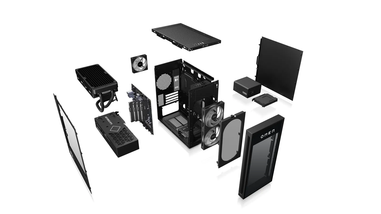 HP Omen GT16-0273ng 35L Gaming PC — lähivaade detailidele