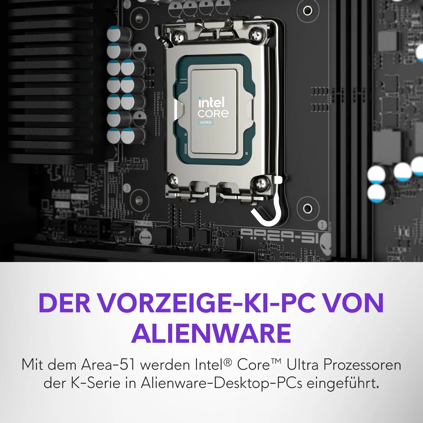 Alienware Area-51 Gaming Lauaarvuti – Intel Ultra 9 — taga- või küljevaade