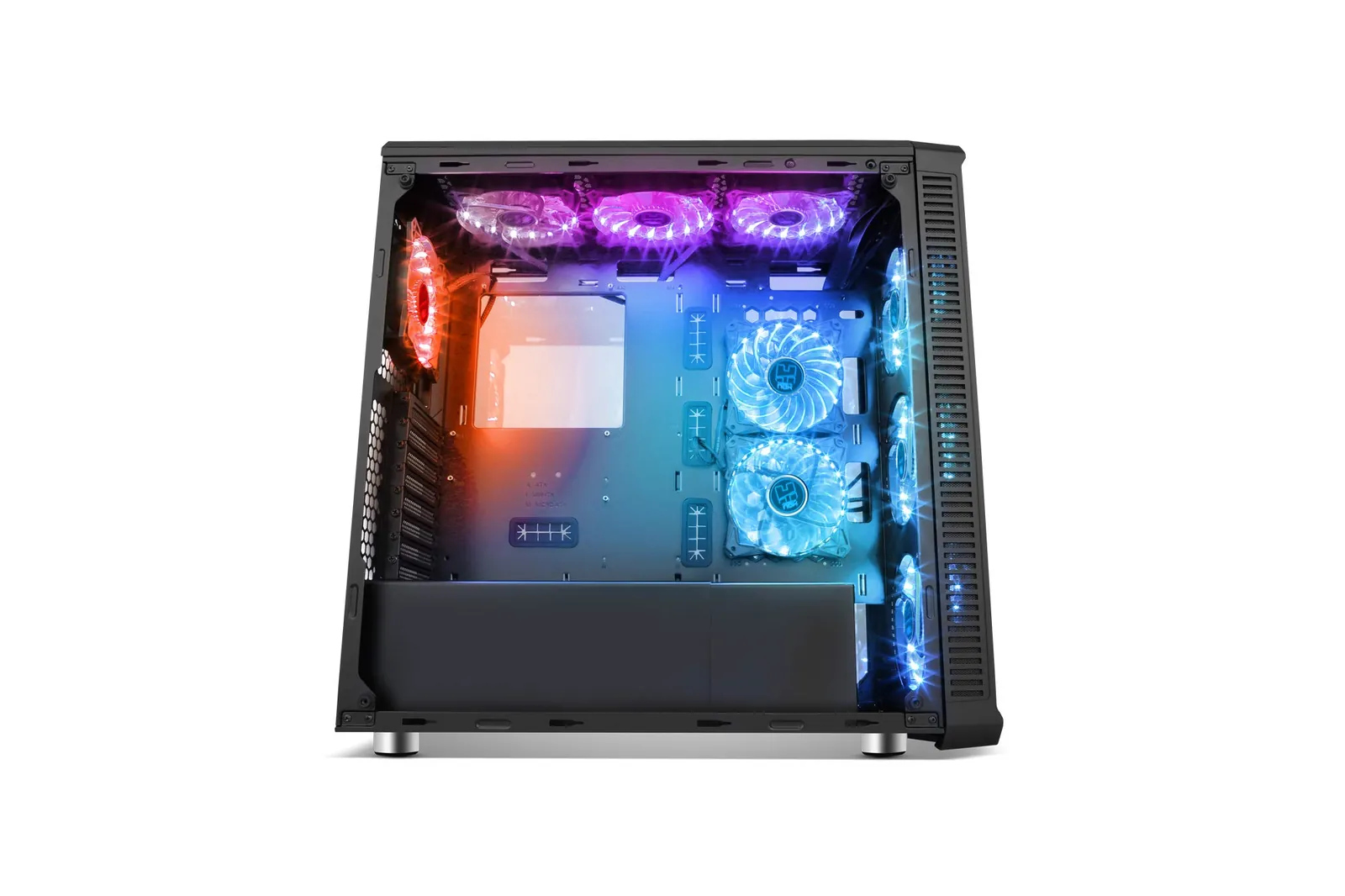 NOX Hummer TGX RGB ATX pooltornkorpus — lähivaade detailidele
