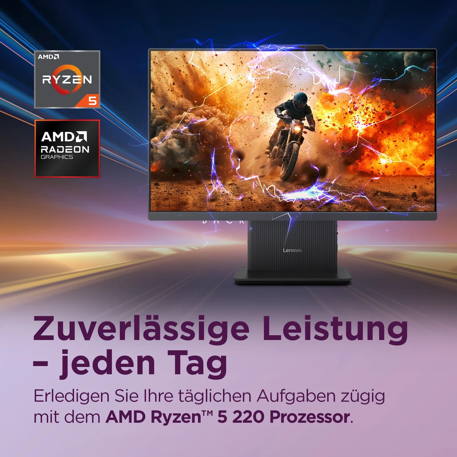 Lenovo IdeaCentre AIO 24PC | 23.8" FHD | Ryzen 5 — lähivaade detailidele