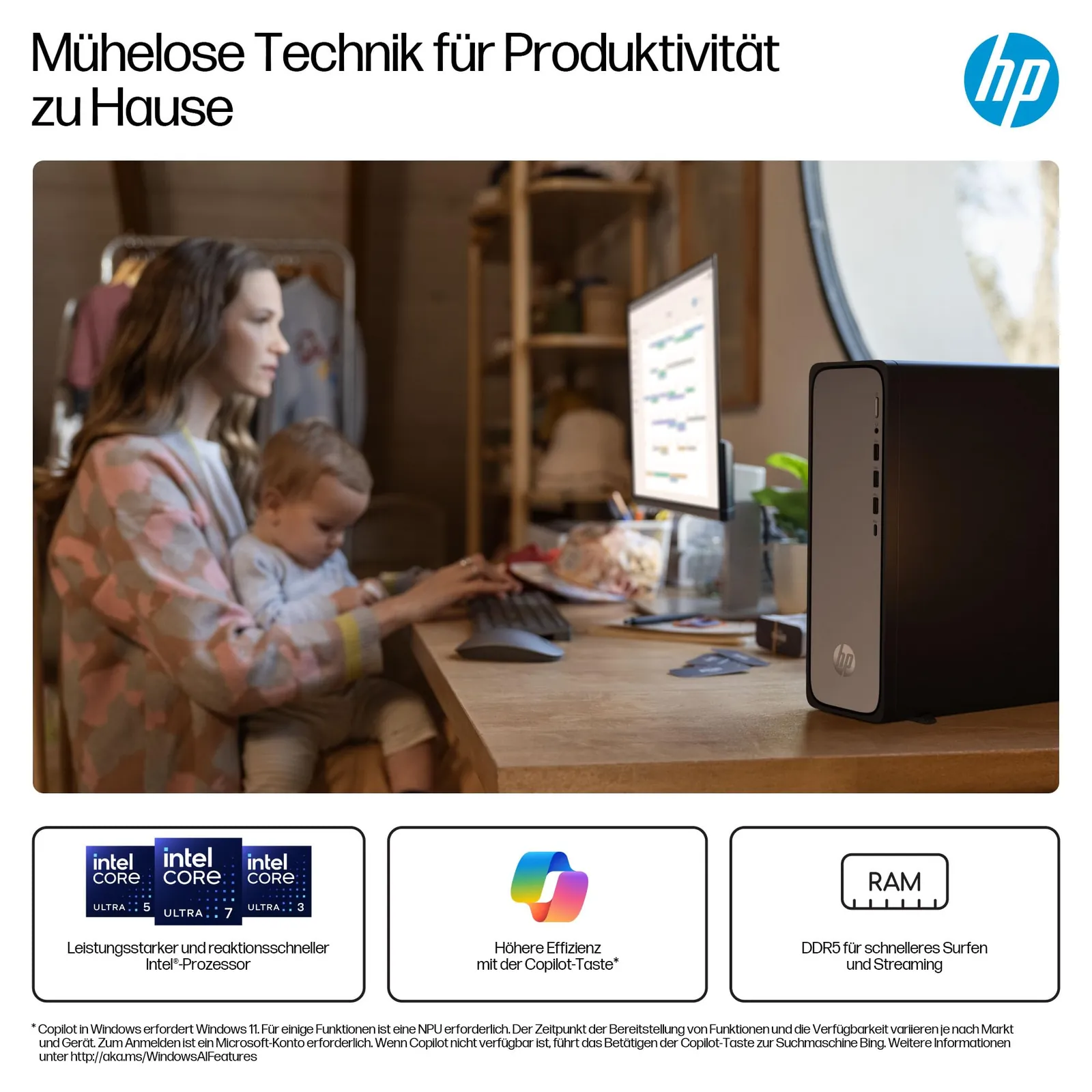 HP OmniDesk Slim S03-0230ng lauaarvuti — kasutuskontekst