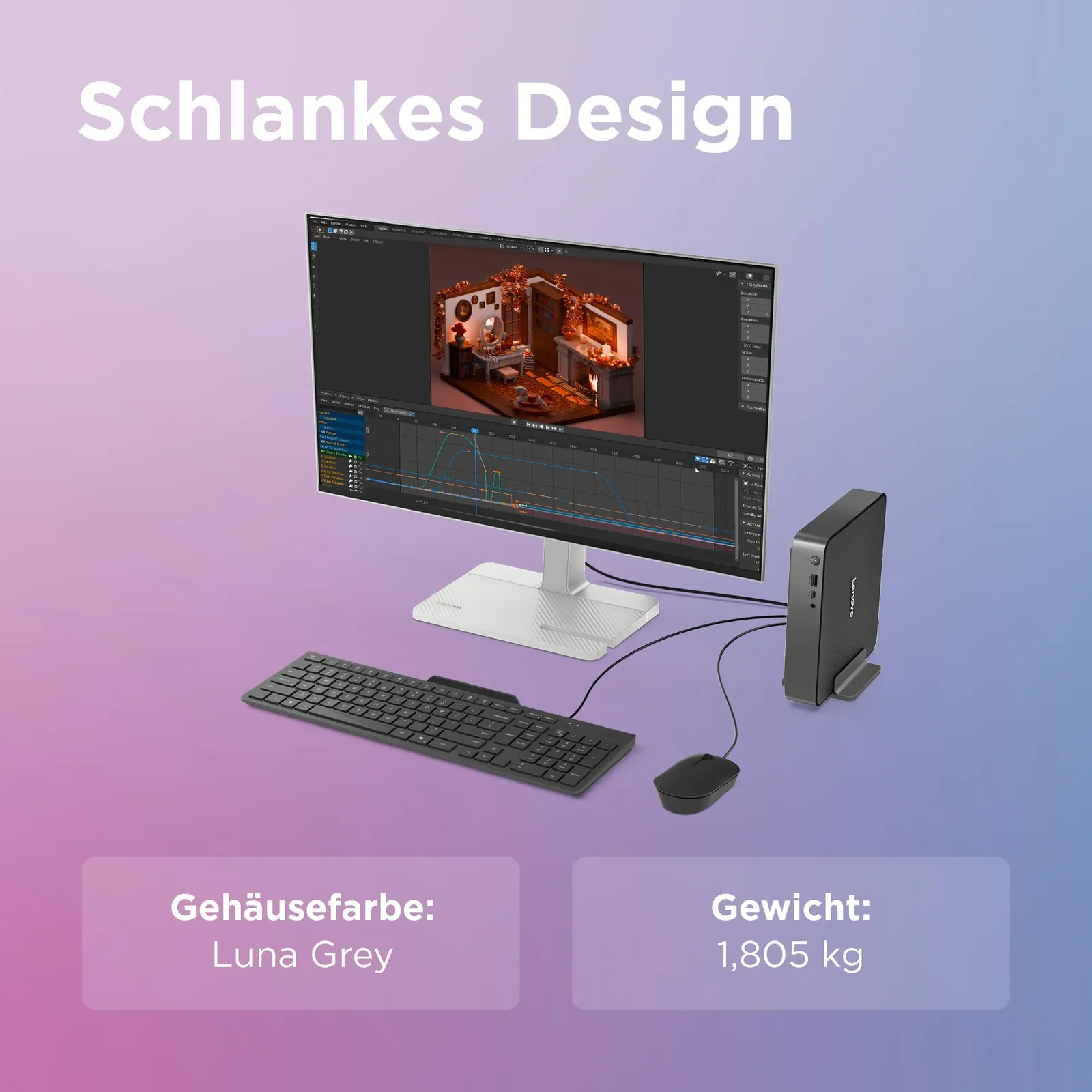 Lenovo IdeaCentre Mini x lauaarvuti | Snapdragon X — komplekti sisu