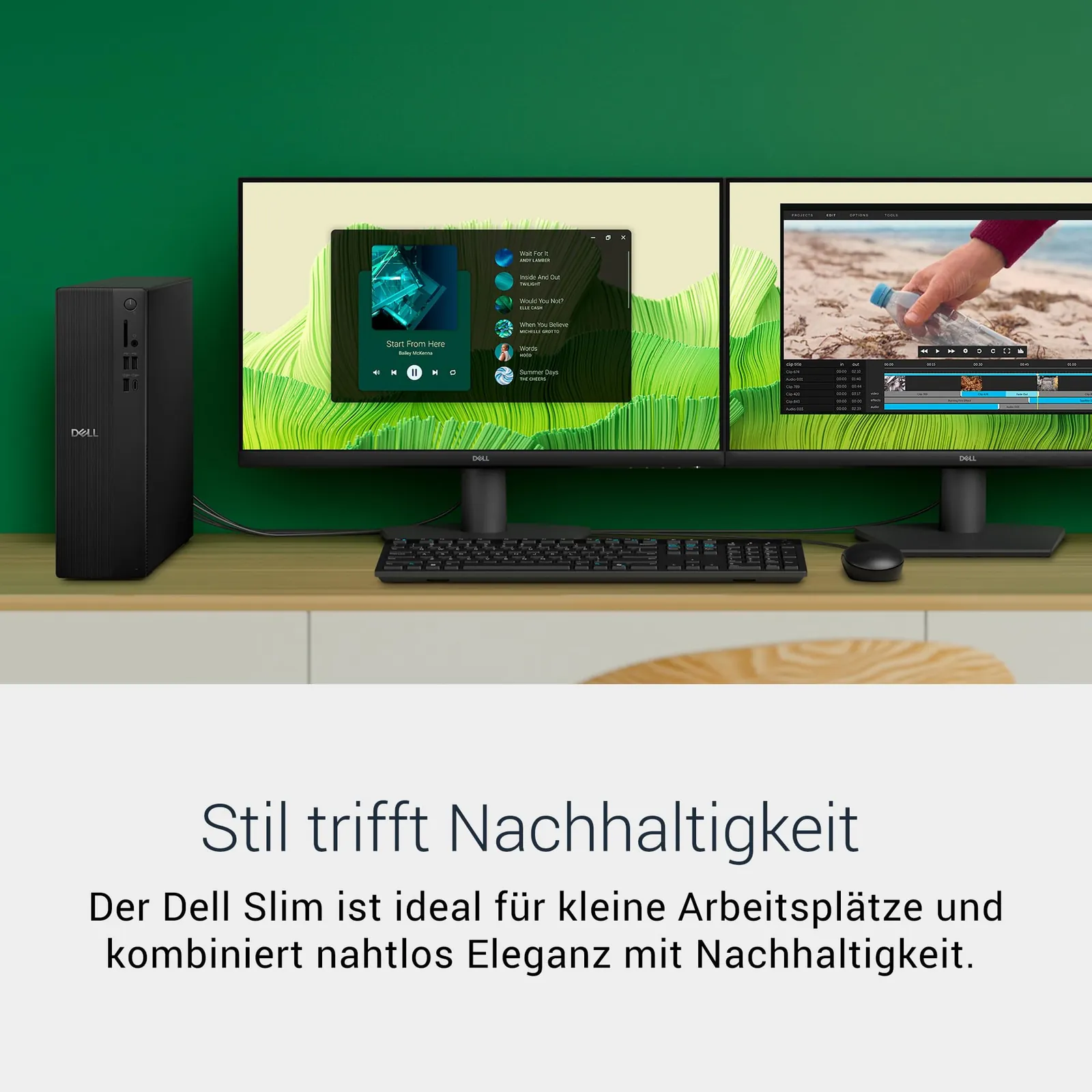 Dell Slim Desktop ECS1250 – i3-14100, 8GB RAM, 512GB SSD — kasutuskontekst