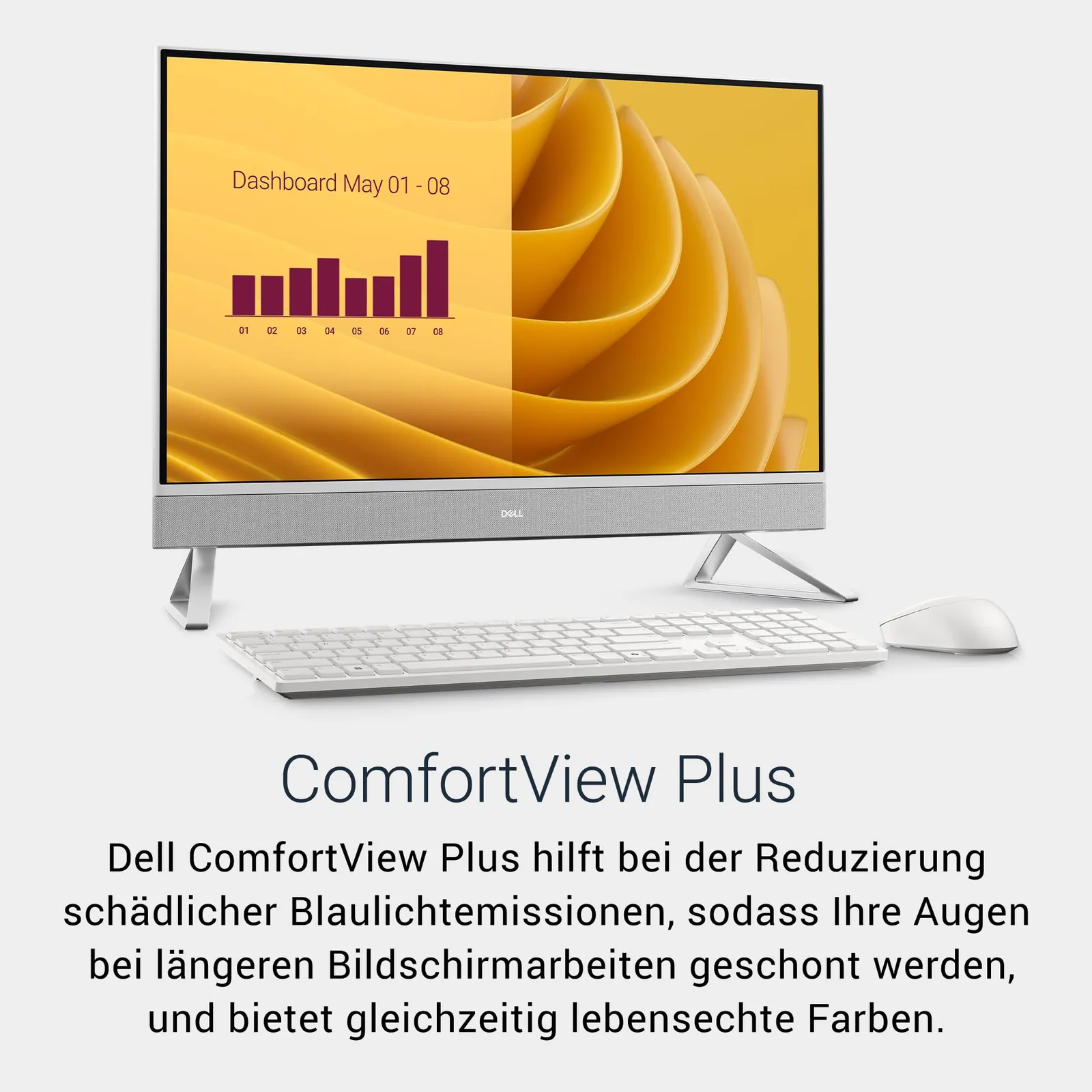 Dell Inspiron 27 All-in-One EC27250 – 27" FHD — lähivaade detailidele