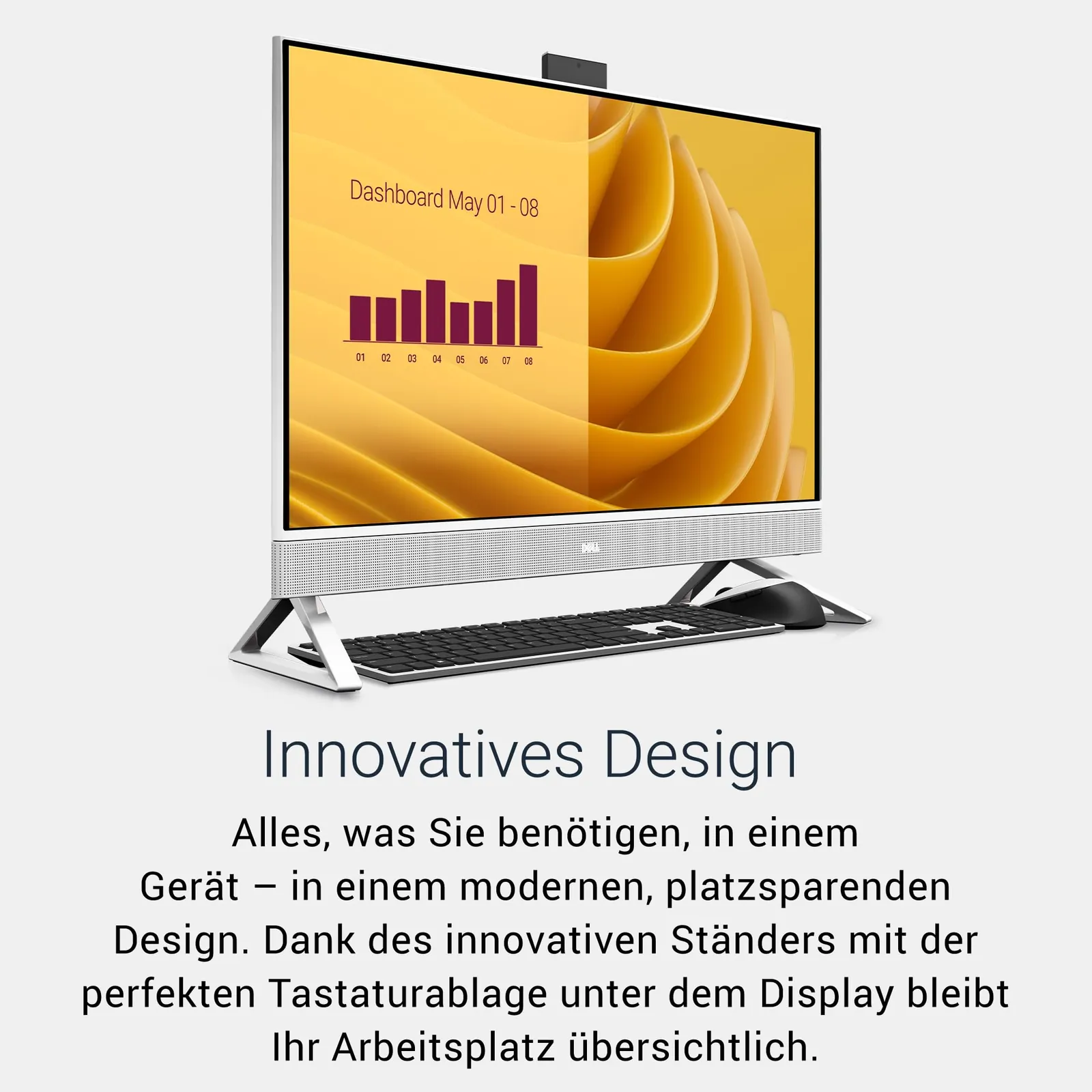 Dell Inspiron 27 All-in-One EC27250 – 27" FHD — eestvaade ja pordid