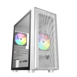 Oversteel Aeris valge Micro ATX/ITX arvutikorpus — peamine toote vaade