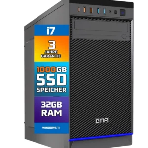 GMR Ultra Max Office PC – Intel i7, 32GB RAM, 1TB SSD — peamine toote vaade