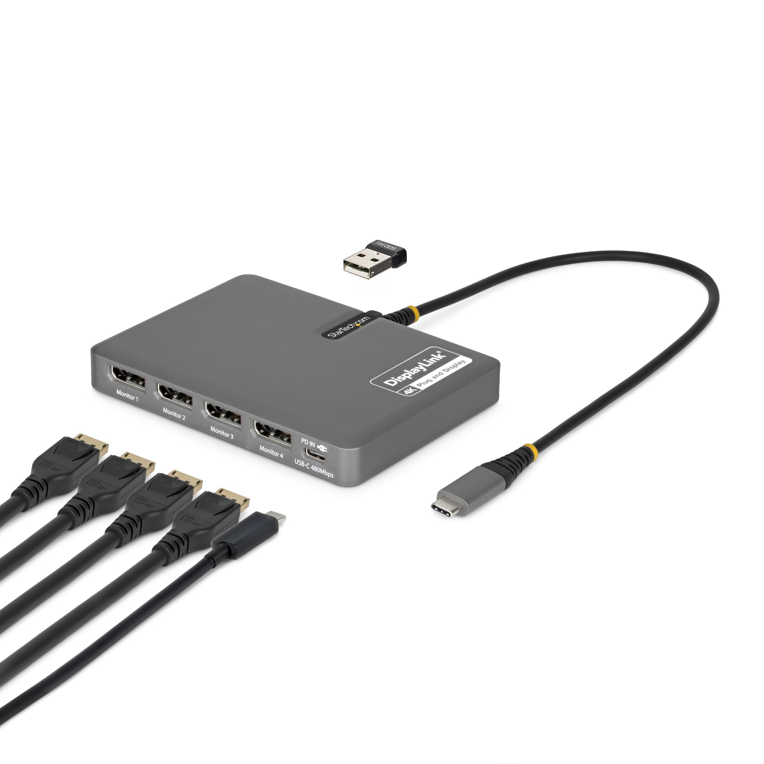 StarTech USB-C adapter 4 monitorile