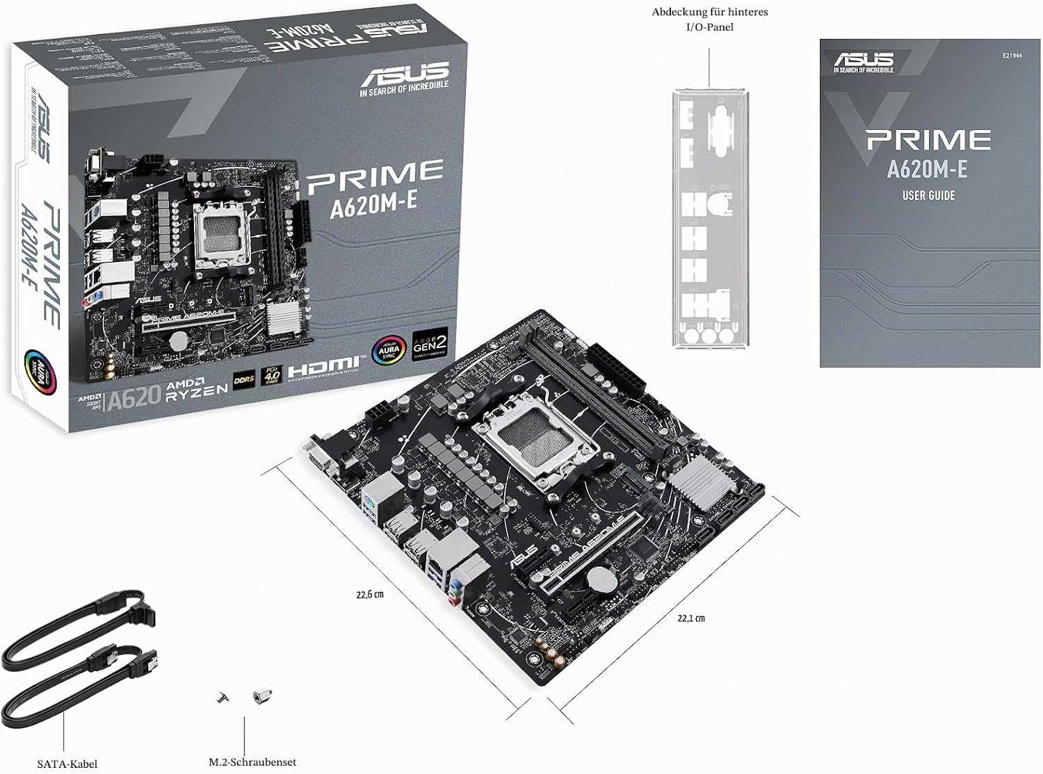 ASUS Prime A620M-E-CSM Micro-ATX emaplaat